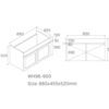 SG-96MW-900-1 SG-96 Matt White Wall Hung Vanity - 900x460mm