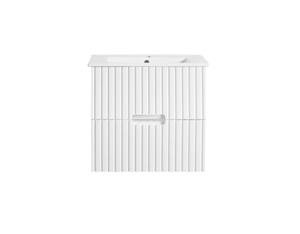 SG-86 Matt White Wall Hung Vanity - 600x460mm