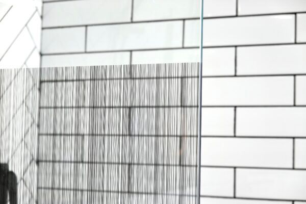 SS26 - Black Walk In Shower Screen - 850mm
