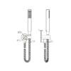 BNB-1042-1 ASLBNB-1042 Brushed Nickel Shower Handpiece on Bracket