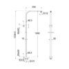 BV-DEKO-DSHSS-1 BV-DEKO-DSHSS Chrome Twin Shower Rail