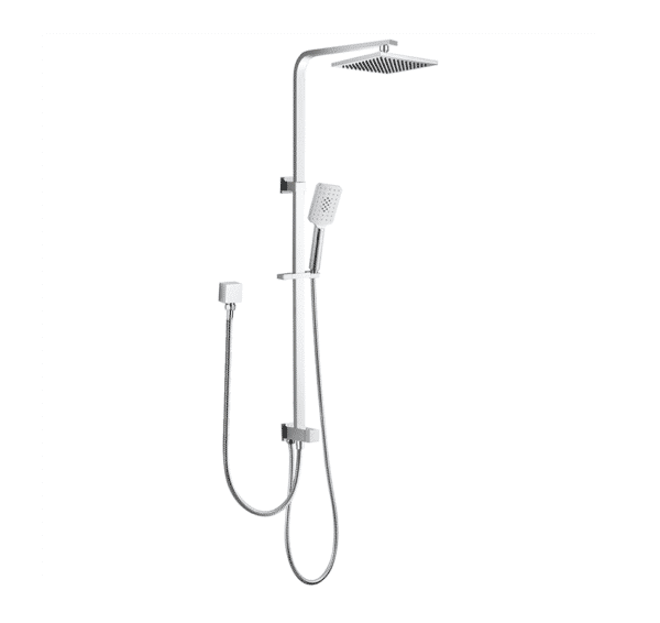 BV-DEKO-DSHSS Chrome Twin Shower Rail