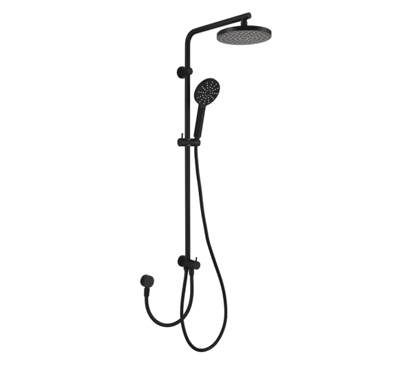 BV-RACO-DSHRBLK Black Twin Shower Rail