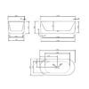 CESB782MB-1700 CESB782MB - Matt Black Oval Freestanding Bath 1500/1700mm
