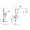 EC2109BB-1 EC2109BB Brushed Brass Shower Rail