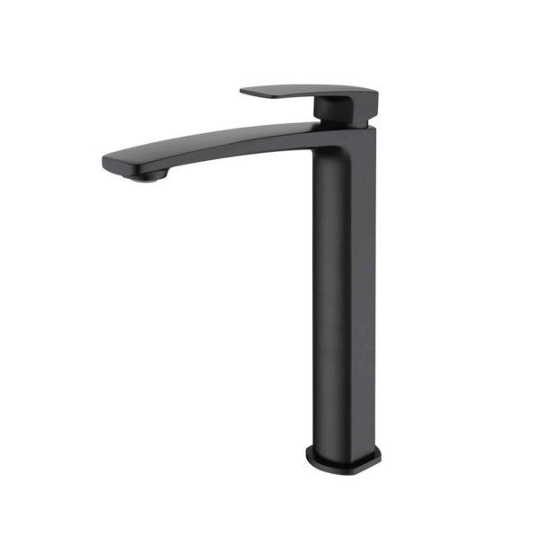 EC502MK Black Square Tall Basin Mixer