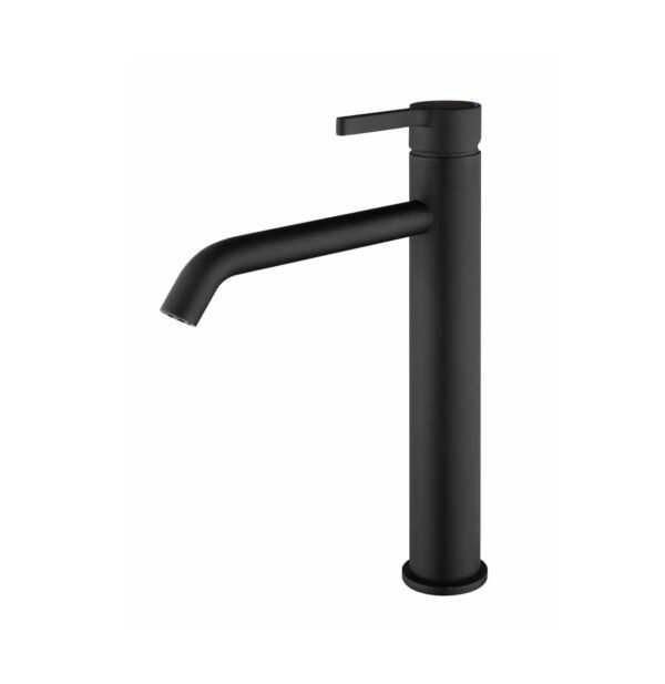 EC6502MK Matte Black Round Tall Basin Mixer