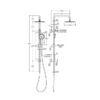 FNZ455109UB FNZ455109UB Urban Brass Twin Shower Rail