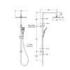 FNZ455116UB-3 FNZ455116UB Urban Brass Twin Shower Rail
