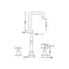 NRO01601MB-1 NRO01601MB Matt Black X Plus Basin Set