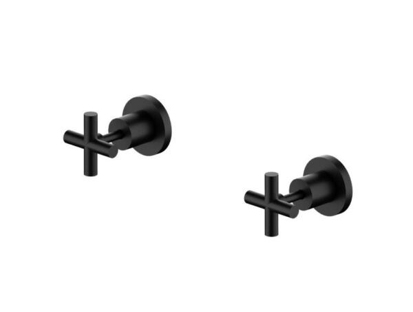 NRO01609MB Matte Black X Plus Wall Tops Assembly