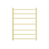 NRO90002HBG-1 NRO90002HBG 240Volt Straight Brushed Gold Heated Towel Rail Round 600X800mm