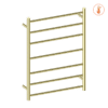 NRO90002HBG NRO90002HBG 240Volt Straight Brushed Gold Heated Towel Rail Round 600X800mm