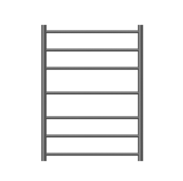 NRO90002HGR 240Volt Straight Graphite Heated Towel Rail Round 600x800mm