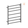 NRO90002HGR 240Volt Straight Graphite Heated Towel Rail Round 600x800mm