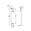 NROV900HBG-2 NROV900HBG 12V Vertical Bar Brushed Gold Heated Towel Rail Round 900mm