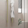 NROV900HBG-3 NROV900HBG 12V Vertical Bar Brushed Gold Heated Towel Rail Round 900mm