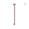 NROV900HBZ 12V Vertical Bar Brushed Bronze Heated Towel Rail Round 900mm