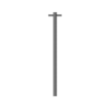 NROV900HGR 12V Vertical Bar Graphite Heated Towel Rail Round 900mm