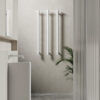 NROV900HMW-3 NROV900HMW 12V Vertical Bar Matte White Heated Towel Rail Round 900mm