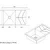 OSBL22-1 OSBL22 Black Single Bowl Kitchen Sink 860x500x230mm