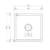 OSBL45-1 OSBL45 Black Single Bowl Kitchen Sink 450x450x220mm