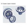 OSBL59-2 OSBL59 Black Single Bowl Kitchen Sink 590x450x220mm