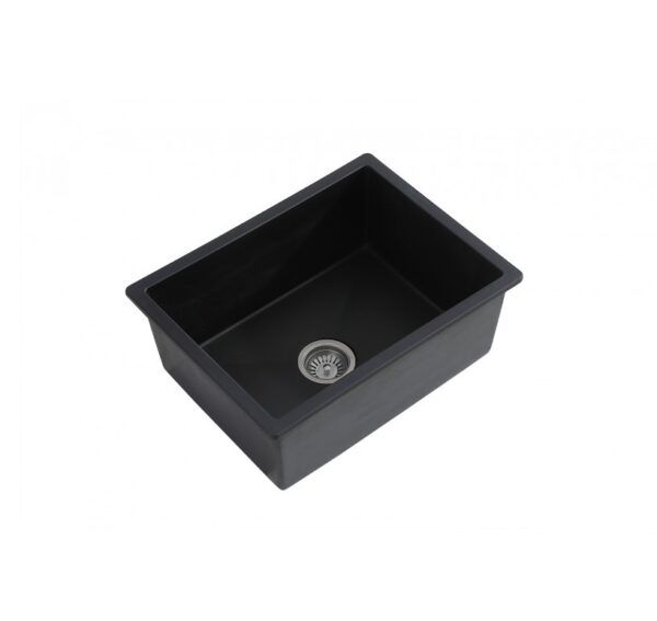 OSBL59 Black Single Bowl Kitchen Sink 590x450x220mm