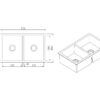 OSBL88-1 OSBL88 Black Double Bowls Kitchen Sink 775x455x240mm