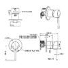 SPEC ASL70W-BLK Black Round Shower Mixer (80mm Plate)