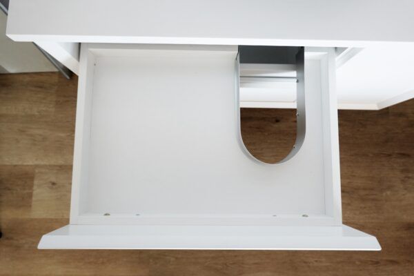 BV08WH-900W Extra Deep Matt White Wall Hung Vanity - 900x520 - Clearance