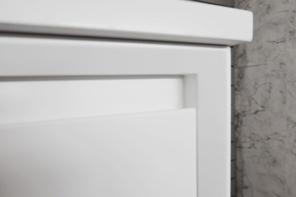BV08WH-900W Extra Deep Matt White Wall Hung Vanity - 900x520 - Clearance