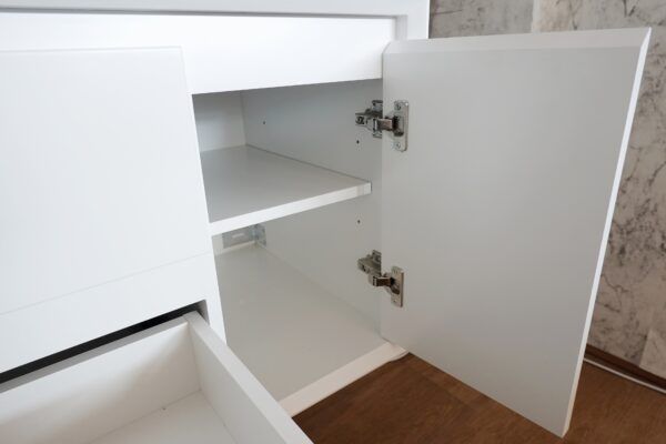 BV08WH-900W Extra Deep Matt White Wall Hung Vanity - 900x520 - Clearance