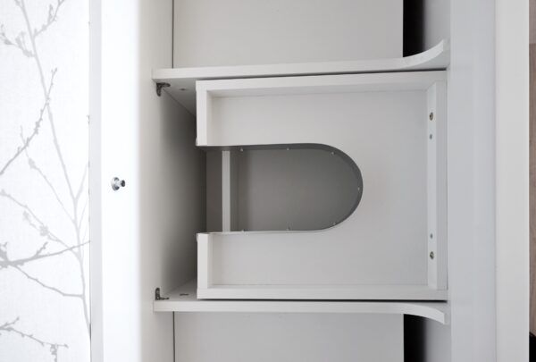 BV08WH-1500W Extra Deep Matt White Wall Hung Vanity - 1500x520mm - Clearance