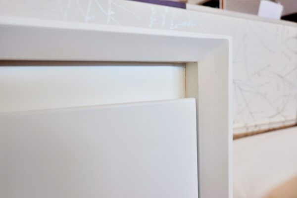 BV08WH-1500W Extra Deep Matt White Wall Hung Vanity - 1500x520mm - Clearance