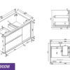 BV08-900MW-SPECjpg_Page1 BV08WH-900W Extra Deep Matt White Wall Hung Vanity - 900x520 - Clearance