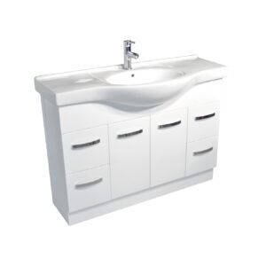 FZ Antonio Semi-recess Gloss White Range Vanity