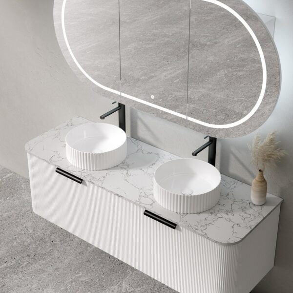 EC 900 Curved Wall Hung Vanity - 900Lx500Wx450Hmm