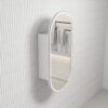 Beau-Monde-LED-Matte-white-1-860×860 AU Matt White Frameless Oval LED Mirror Cabinet 450x900mm