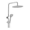 FNZSS FZ Chrome Round Multi Function Shower Rail - Top or Bottom Inlet