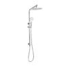 TSRNDMULTICH1800x1800 TS218 Chrome Round Multi Function Shower Rail - 250mm