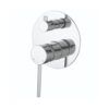 asdfaew ASL-70DS-CH Chrome Round Pin Handle Shower Mixer with Divertor