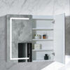 dffdsdfas SG Matt White LED Mirror Cabinet 900x750x150mm