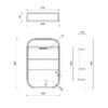 kkk-6090jpg_Page1 SG Matt White Rectangle LED Mirror Cabinet 610x900x155mm