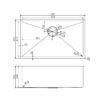 TS Chrome Drop in/Undermount Sink 762x457x254mm