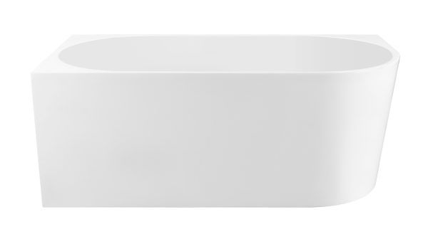 Apollo 1500mm Left Corner Gloss White Freestanding Bath (Central Waste Location)