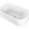 APOLLO-1500L-GW (6) Apollo 1500mm Left Corner Gloss White Freestanding Bath (Central Waste Location)