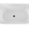 APOLLO-1500R-GW (1) Apollo 1500mm Right Corner Gloss White Freestanding Bath (Central Waste Location)