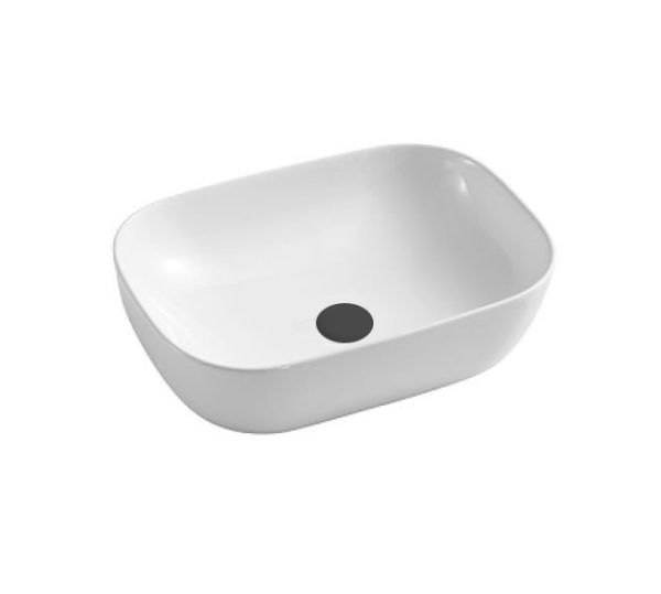 MBS4632MW Matte White Ceramic Basin 455x325x135mm