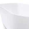 Milan 1500mm Back to Wall Gloss White Freestanding Bath (Central Waste Location)